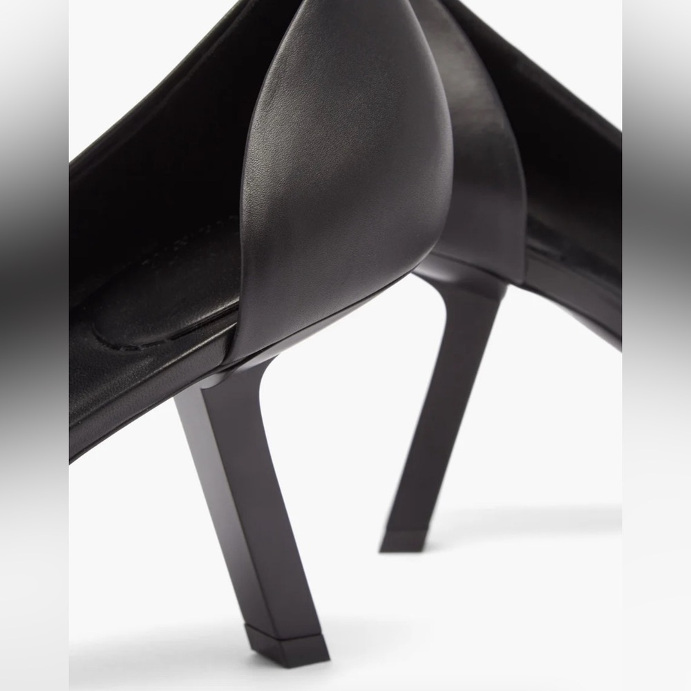 BALENCIAGA Void square-toe leather d'Orsay pumps - Picture 4 of 10